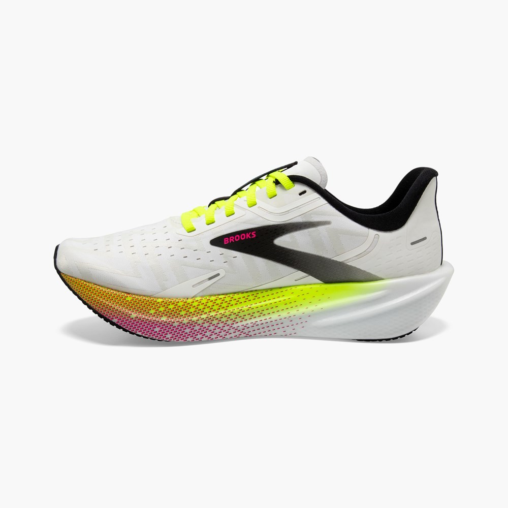 Chaussure d'Athlétisme Brooks Hyperion Max Grise Blanche Marron Femme | KET-1087569